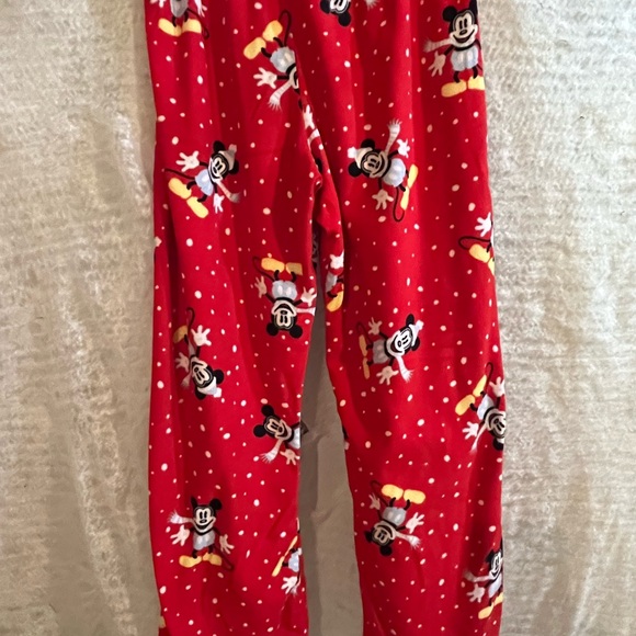 Disney Red Mickey Mouse Pajama Pants - Picture 2 of 2